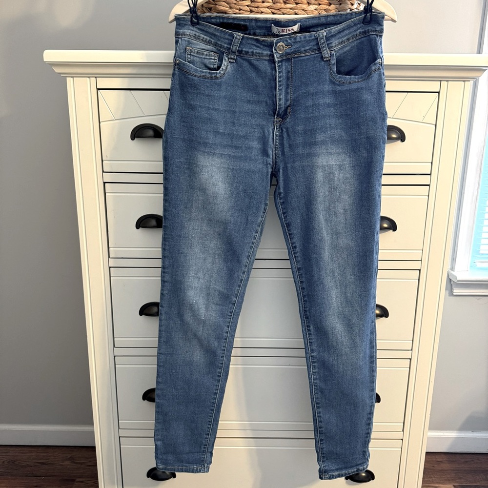 1ST KISS Skinny Butt Shaping Lifting Jeans Stretchy Inseam 29 Women’s Size 14